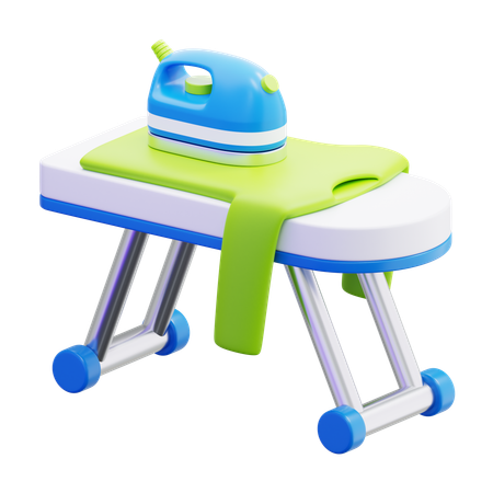 Iron On Ironing Board  3D Icon