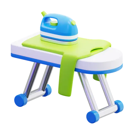 Iron On Ironing Board  3D Icon