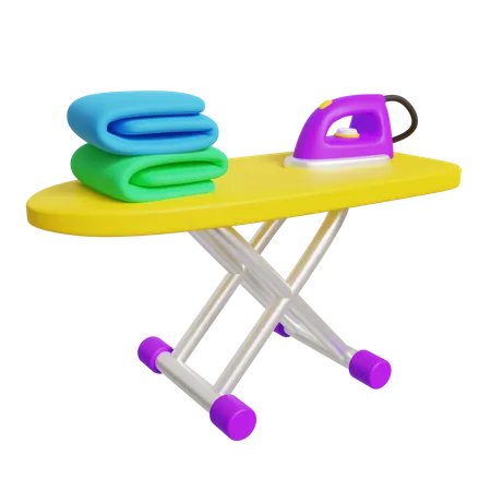 Ironing Table 3D Icon