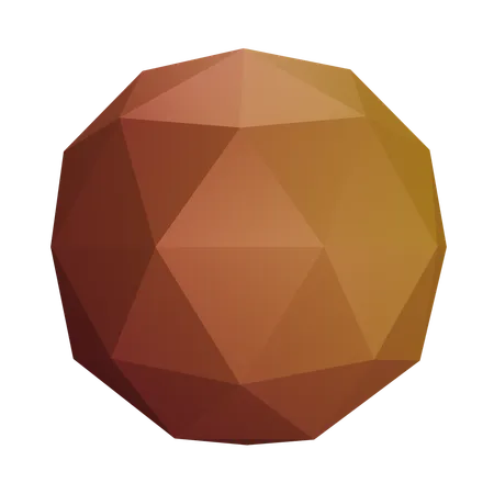 Irregular Round Shape 3D Icon
