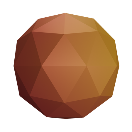 Irregular round  3D Icon