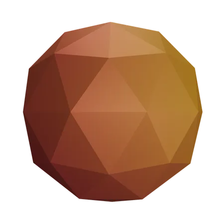 Irregular round  3D Icon