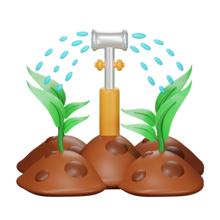 Irrigação de água  3D Icon