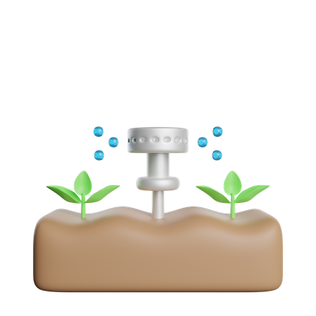 Irrigação por gotejamento  3D Icon