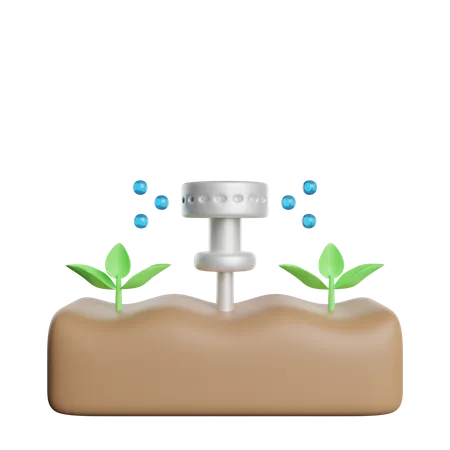 Irrigação por gotejamento  3D Icon