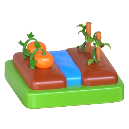 Irrigation  3D Icon