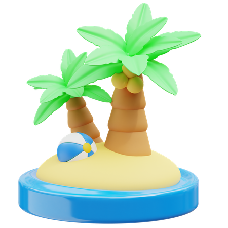 Isla  3D Icon