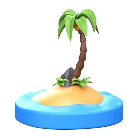 Isla  3D Icon