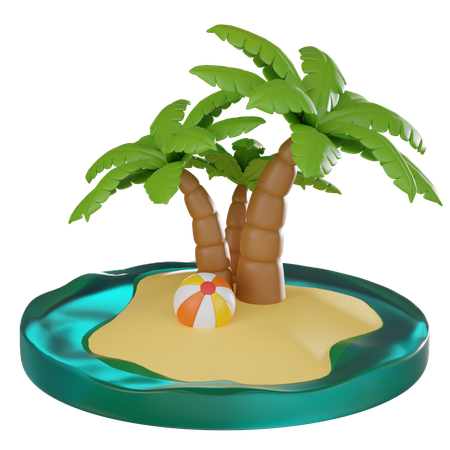 Isla  3D Icon