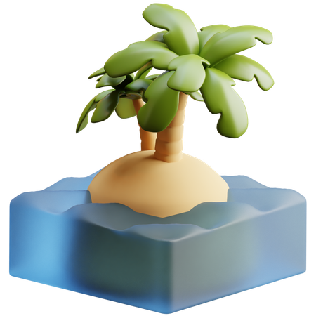 Isla  3D Icon