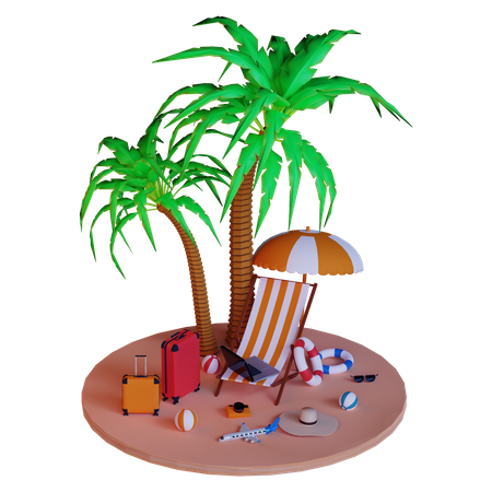 Isla  3D Illustration