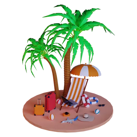 Isla  3D Illustration