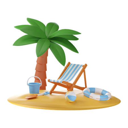 Isla  3D Icon