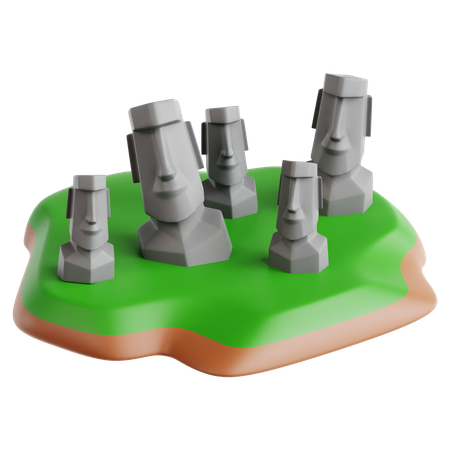 Isla de Pascua  3D Icon