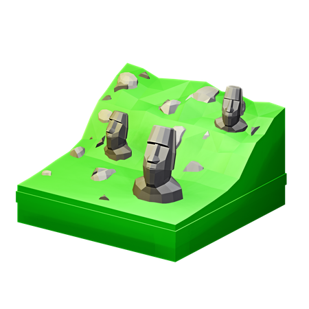 Isla de Pascua  3D Icon