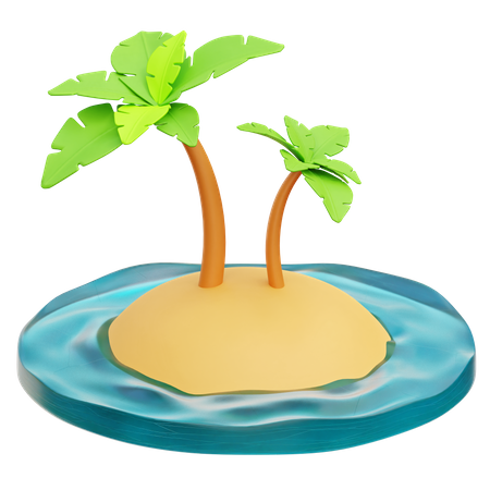Isla de palma  3D Icon