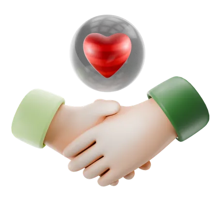 Poignée de main islamique  3D Icon