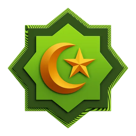 イスラム教のシンボル  3D Icon