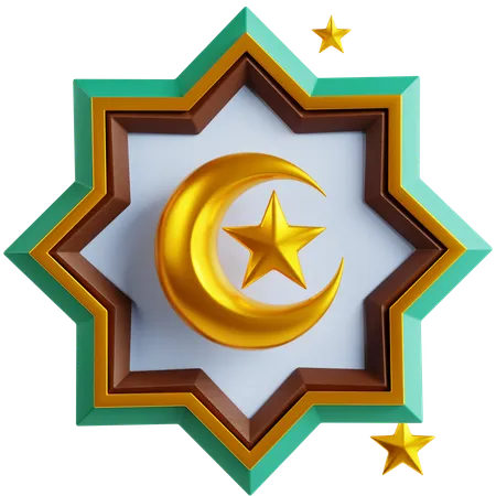 Islamic Decoration 3 D Icon 3D Icon