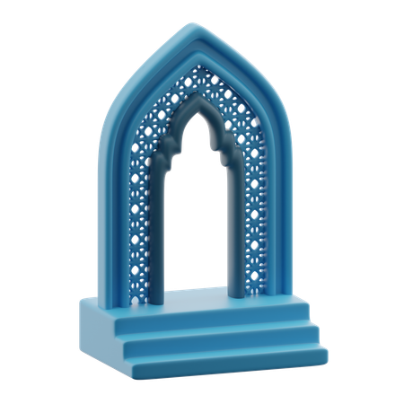 イスラムのアーチ  3D Icon
