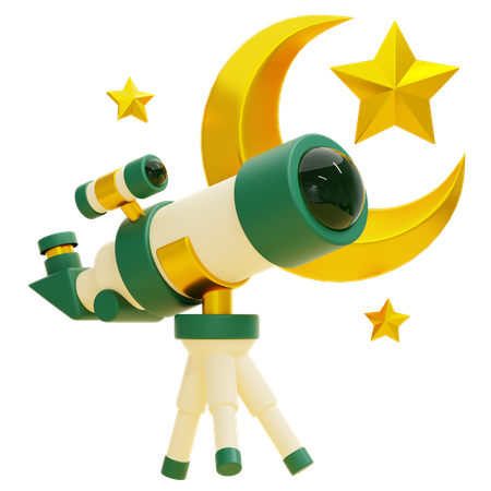 Islamic astronomy telescope  3D Icon
