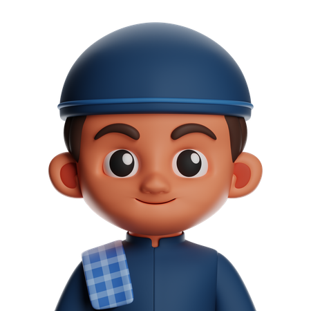 Islamic Boy  3D Icon