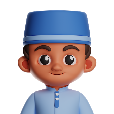 Islamic Boy  3D Icon