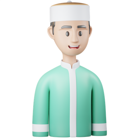 Islamic Boy Hat  3D Icon