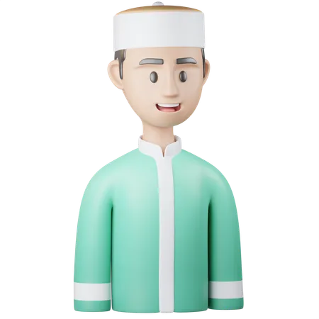 Islamic Boy Hat  3D Icon