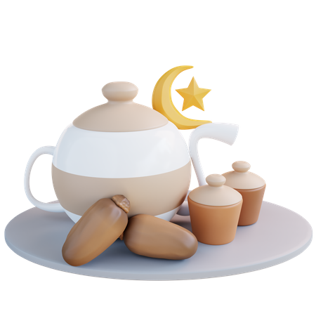 Islamic Breakfast  3D Icon