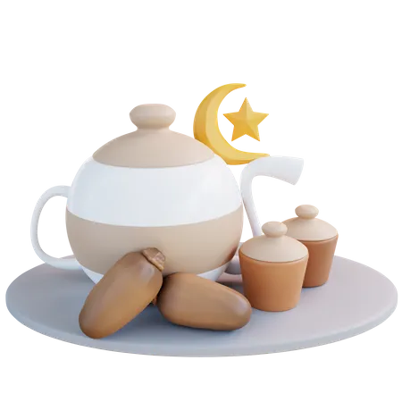 Islamic Breakfast  3D Icon