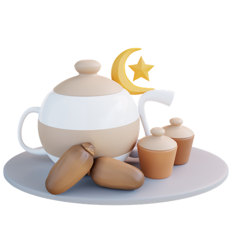 Islamic Breakfast 3D Icon