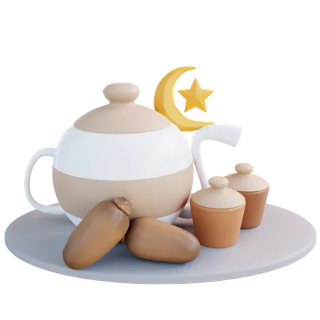 Islamic Breakfast 3D Icon