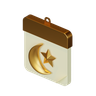 arabic calendar emoji 3d