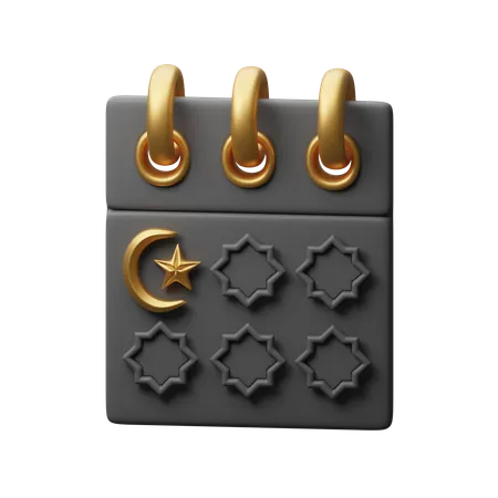 Islamic Calendar  3D Icon