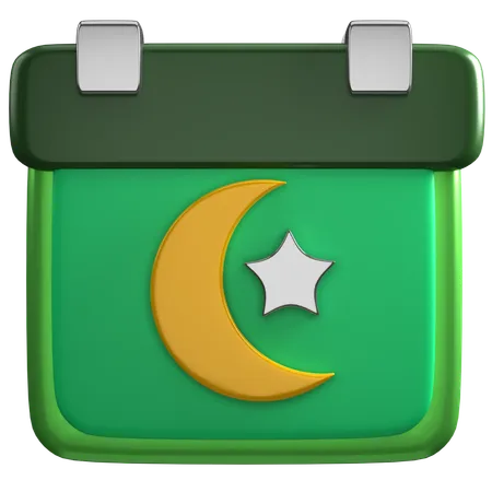 Islamic Calendar  3D Icon