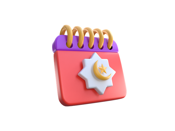 Islamic Calendar  3D Icon