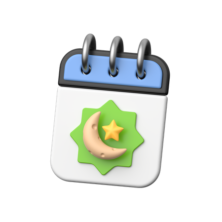 Islamic Calendar  3D Icon