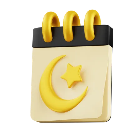 Islamic Calender  3D Icon