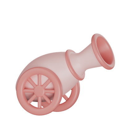 Islamic Cannon 3D Illustration