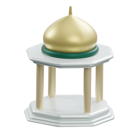 Islamic Dome Gazebo  3D Icon