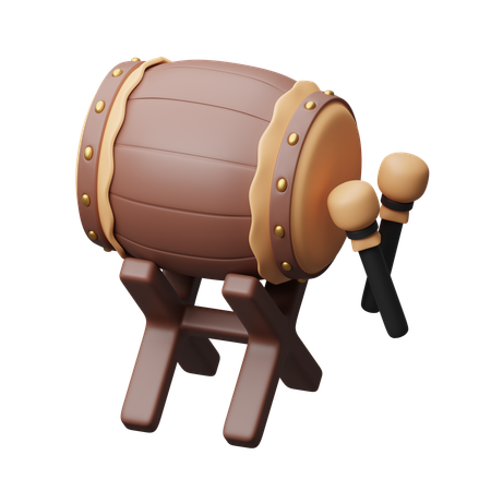 Islamic Drum  3D Icon