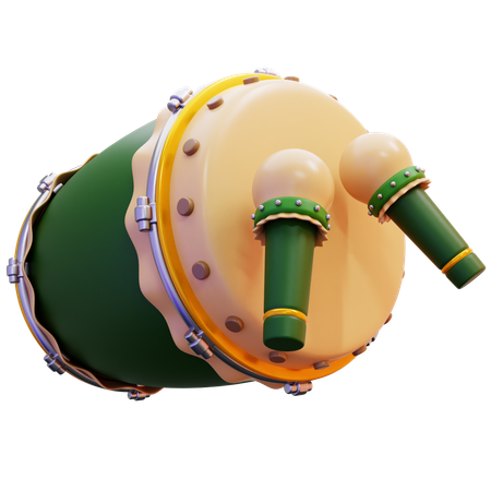 Islamic Drum  3D Icon