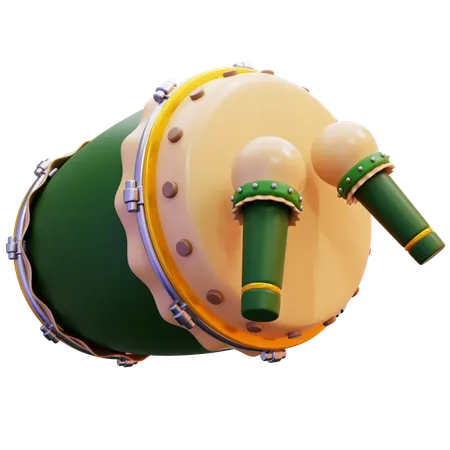 Islamic Drum  3D Icon