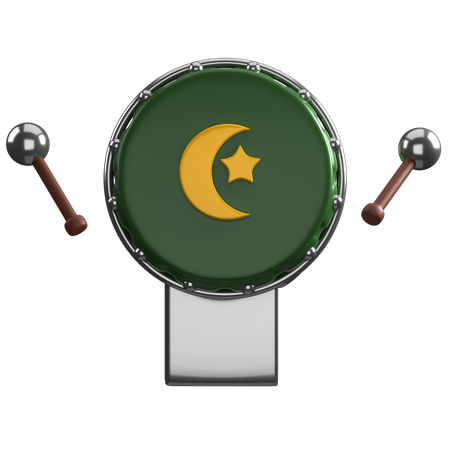 Islamic Drum  3D Icon