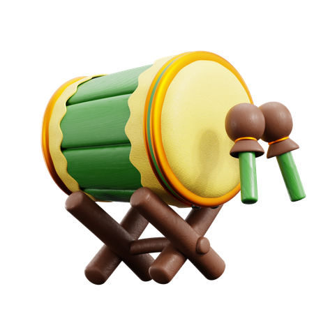 Islamic Drum  3D Icon