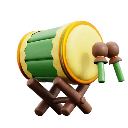 Islamic Drum  3D Icon