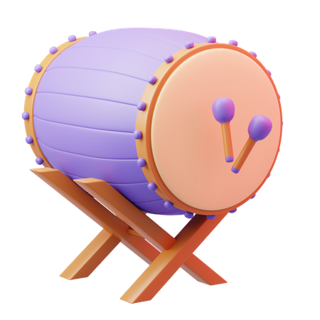 Islamic Drum  3D Icon