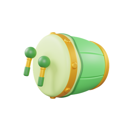 Islamic drum  3D Illustration