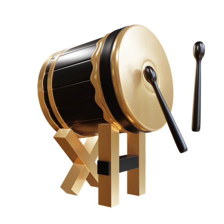 Islamic Drum  3D Illustration